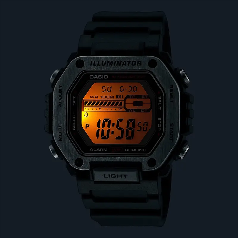 Casio Sports Youth Digital Grey Dial Men's Watch- MWD-110H-1AV
